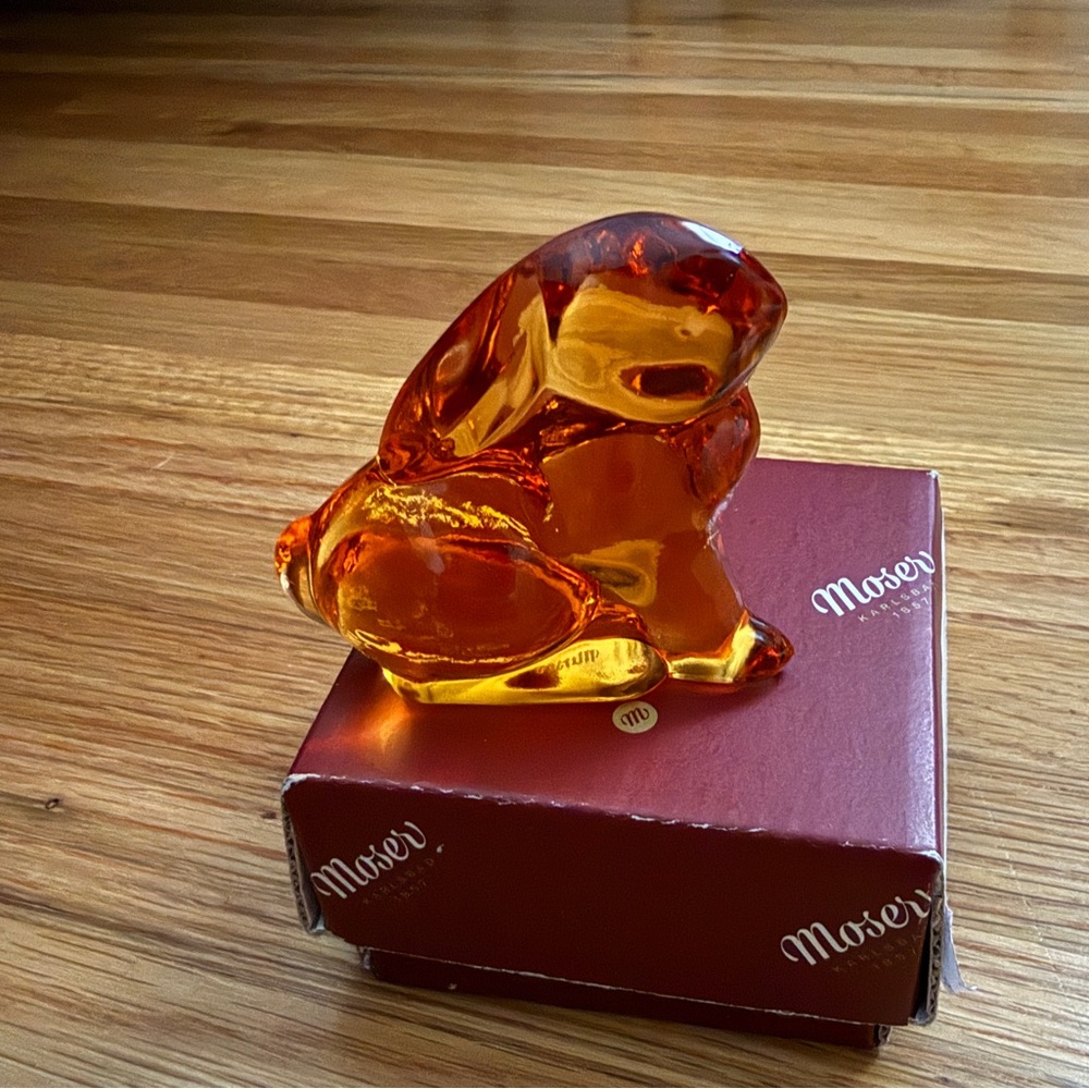 Moser Topaz Crystal Bunny